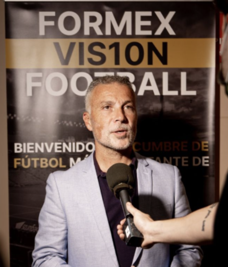 Professional football coach portrait